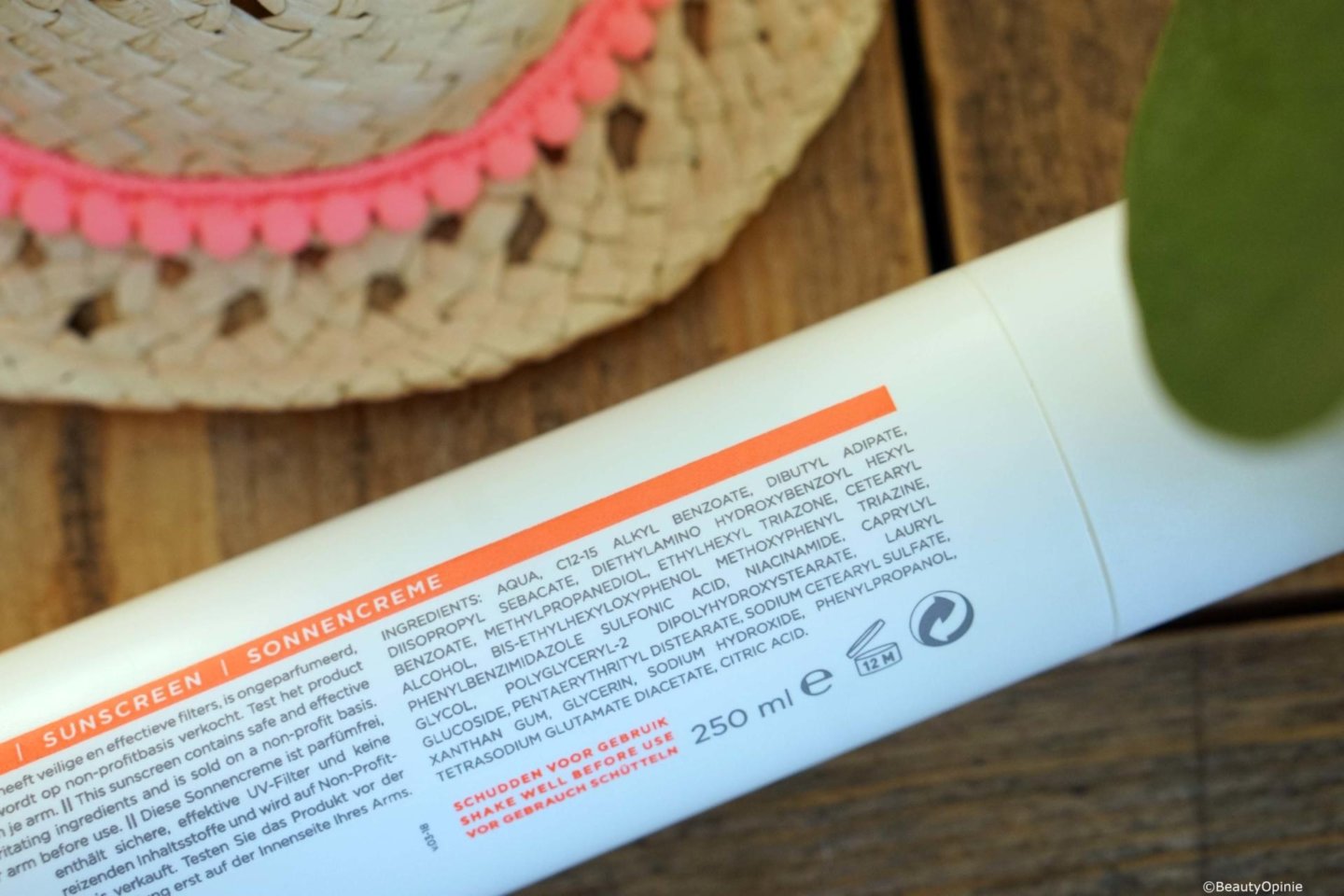 ingredienten zonnebrandcreme Suncover SPF 30 van Jetske Ultee