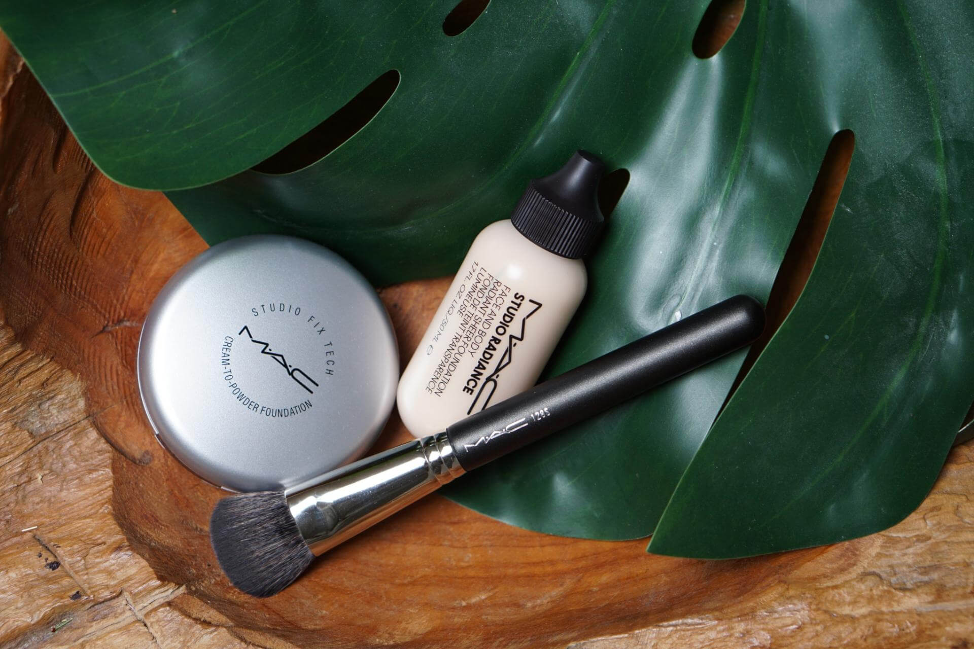 MAC Studio Fix Tech cream-to-powder foundation swatches