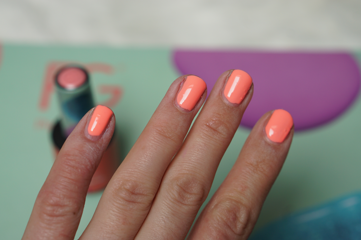 pink gellac energyzing orange swatches