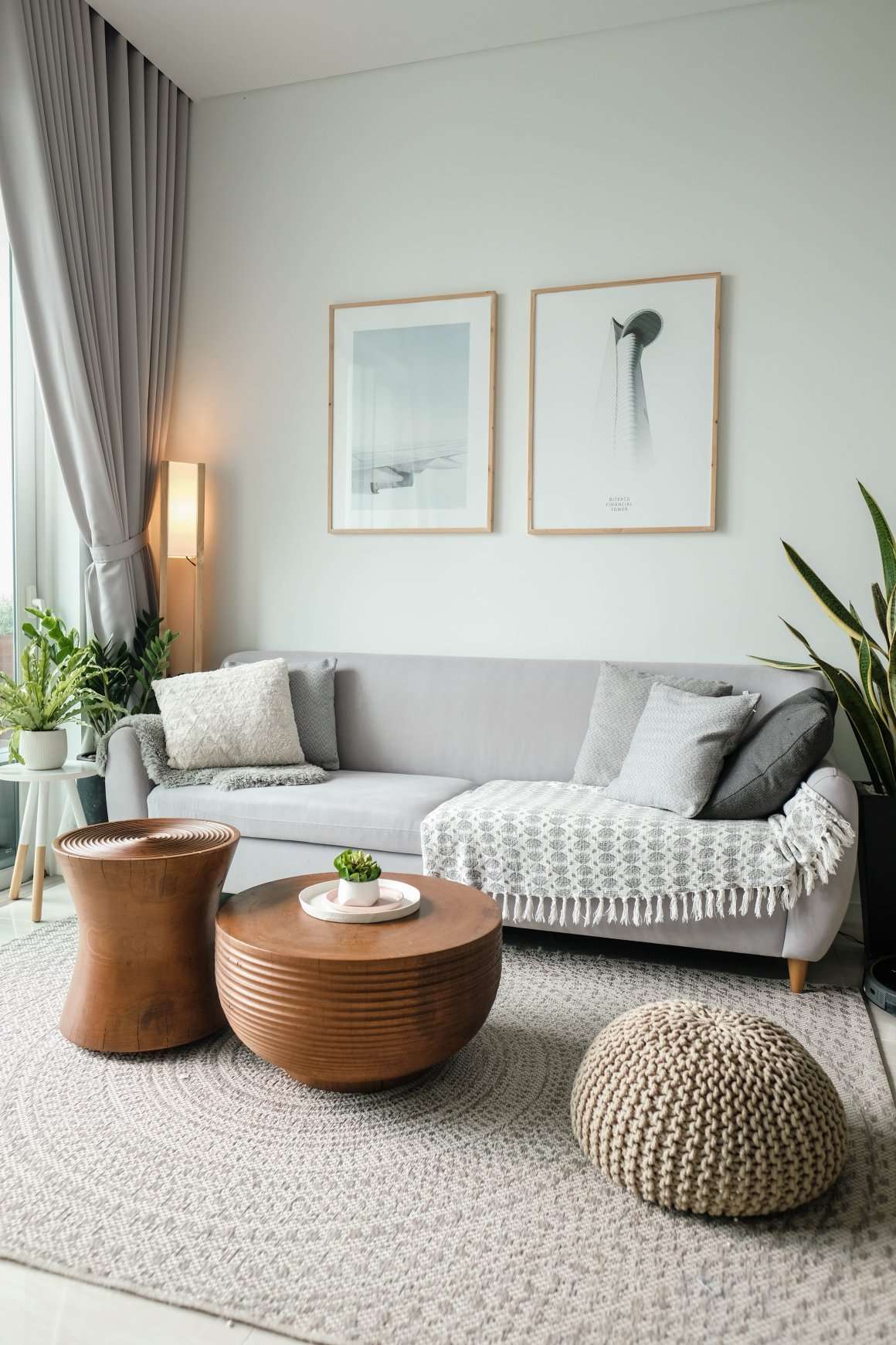 Een vloerkleed bij een Scandinavisch interieur