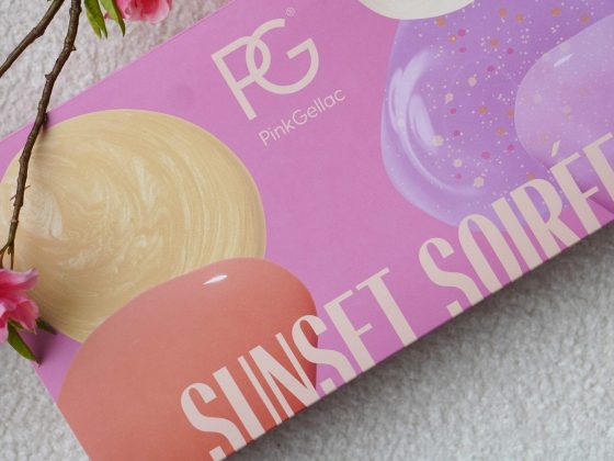 pink gellac sunset soiree swatches